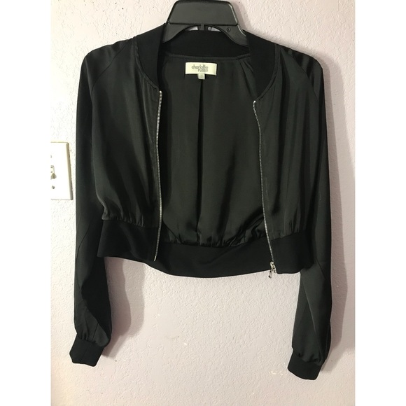 Charlotte Russe Jackets & Blazers - Cropped Bomber Jacket